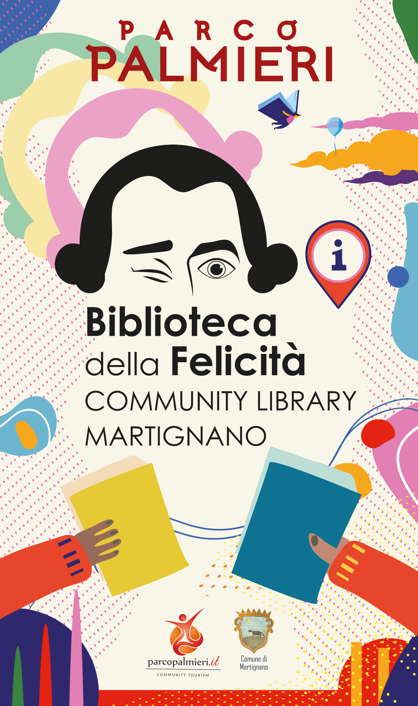 Biblioteca della felicità allestimento Chiara Rescio
